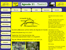 Tablet Screenshot of agenda21-tostedt.de